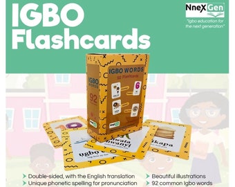 Igbo Language Learning Cards | Flashcards | Memory Cards