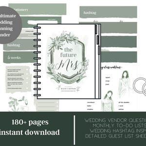 Ultimative Hochzeitsplanungsmappe | Hochzeitsplaner zum Ausdrucken | Hochzeitsmappe Printable | Wedding Planner Binder | Hochzeitsmappe PDF