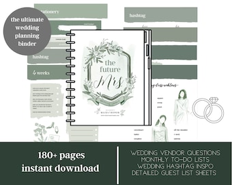 Ultimate Wedding Planning Binder | Wedding planner printable | Wedding Binder Printable | Wedding Planner Binder | Wedding Binder PDF