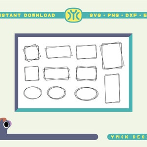 Double Frame SVG | Square Frame Svg | Rectangle Frame Svg | Circle ...