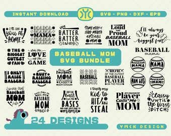 Baseball Mom SVG Bundle | Baseball Mama SVG | Baseball Mom svg | Baseball Mama | Baseball Mother svg | Baseball Mom png | Baseball svg
