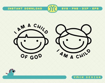 I Am A Child Of God SVG | Faith svg | Christian svg | Bible Verse svg | Christian Quotes svg | Onesies svg | SVG Files For Cricut