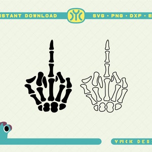 Skeleton Middle Finger SVG | Skeleton Hand SVG | Skeleton SVG | Halloween svg | Skeleton Hands svg | Spooky svg | Skelly Hands svg