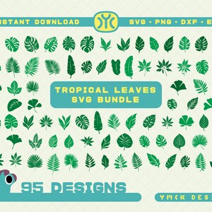 Tropical Leaves SVG Bundle | Tropical Leaves SVG | Leaf svg | Monstera Leaf svg | Jungle leaf svg | Tropical Leaf svg | palm branch svg
