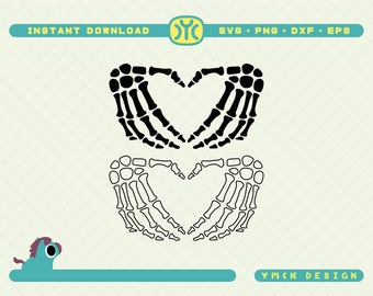 Skeleton Heart Hands SVG | Heart Hands svg | Skeleton svg | Halloween svg | Skeleton Hand svg | Spooky svg | Skeleton Hands svg | Love svg