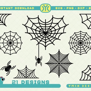 Spider Web SVG | Corner Spider Web svg | Half Spider Web svg | Spider svg | Halloween svg | Cobweb svg | Spooky svg | Files For Cricut