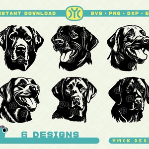 Labrador Retriever Head SVG | Dog Silhouette SVG | Dog svg | Dog Portrait svg | Dog Face svg | Dog Silhouette svg | SVG Files For Cricut