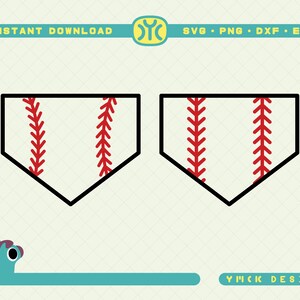 Baseball Home Plate SVG | Home Plate svg | Baseball Stitch svg | Softball svg | SVG Files For Cricut