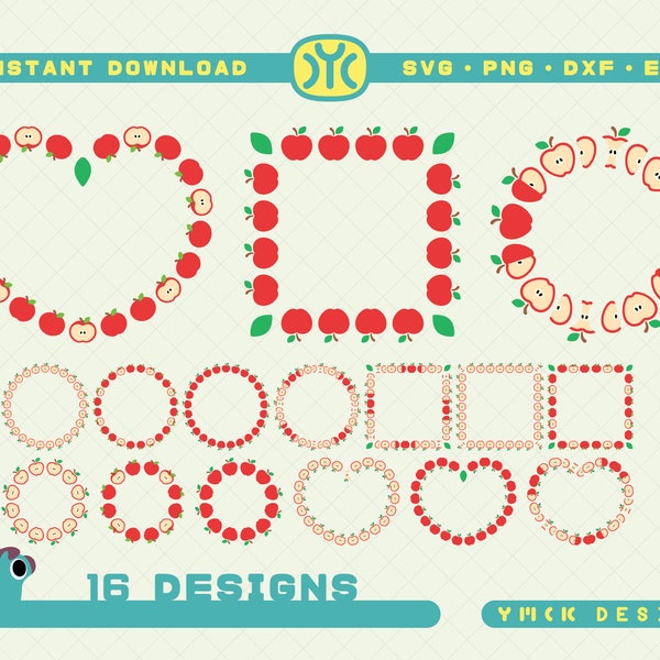 Apple Borders - Etsy