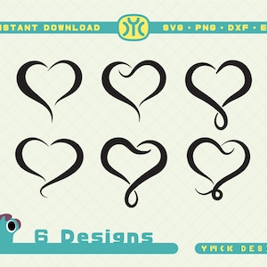Open Heart SVG / Heart svg / Valentines Day svg / Infinity Heart svg / Love svg / Heart svg Bundle / SVG Bundle