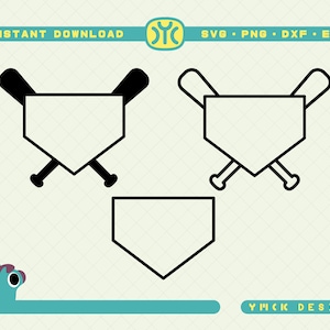 Home Plate SVG | Baseball Home Plate SVG | Home Plate Monogram | Softball svg | SVG Files For Cricut