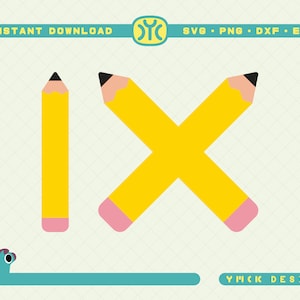 Pencil SVG | School svg | teacher svg | Crossed Pencil svg | School Pencil svg | SVG Files For Cricut