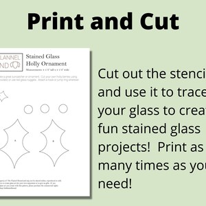 Christmas Ornament Stained Glass Patterns, Multiple Patterns, Digital ...