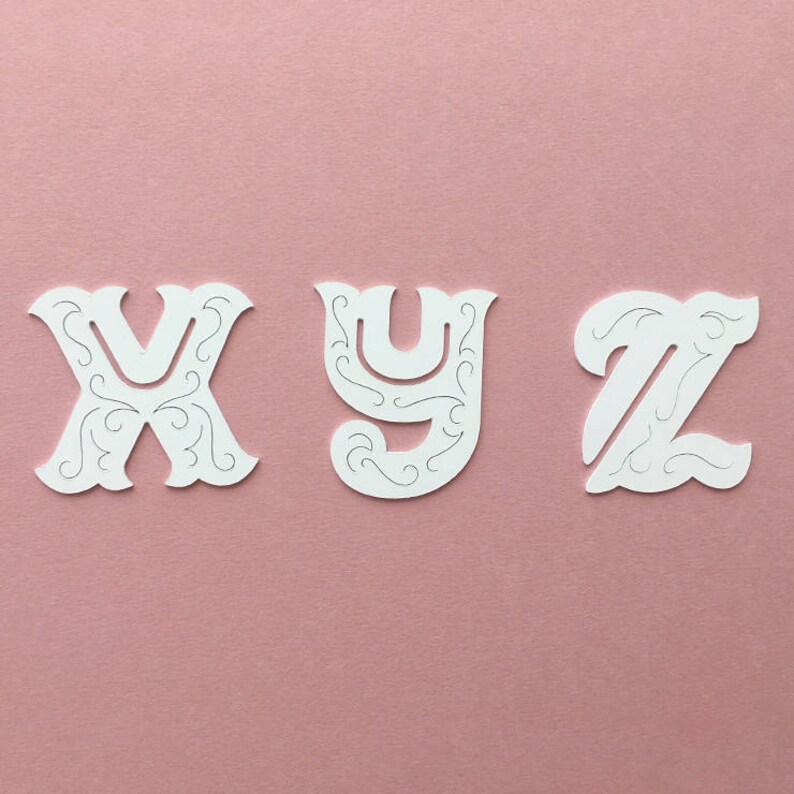 Alphabet Bookmarks Etsy