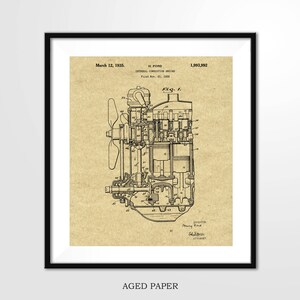 Ford Patent Print 1935 FORD COMBUSTION ENGINE Poster - Etsy