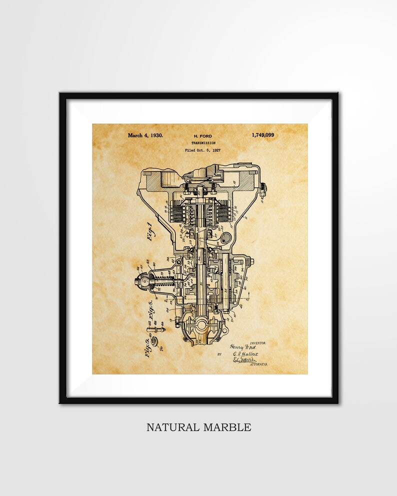 Ford Patent Print 1930 Ford CAR TRANSMISSION Poster - Etsy