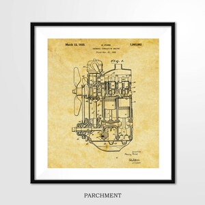 Ford Patent Print 1935 FORD COMBUSTION ENGINE Poster - Etsy