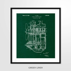 Ford Patent Print 1935 FORD COMBUSTION ENGINE Poster - Etsy
