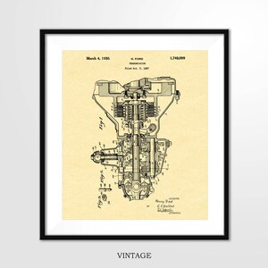 Ford Patent Print 1930 Ford CAR TRANSMISSION Poster - Etsy