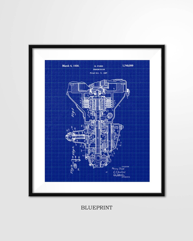Ford Patent Print 1930 Ford CAR TRANSMISSION Poster - Etsy