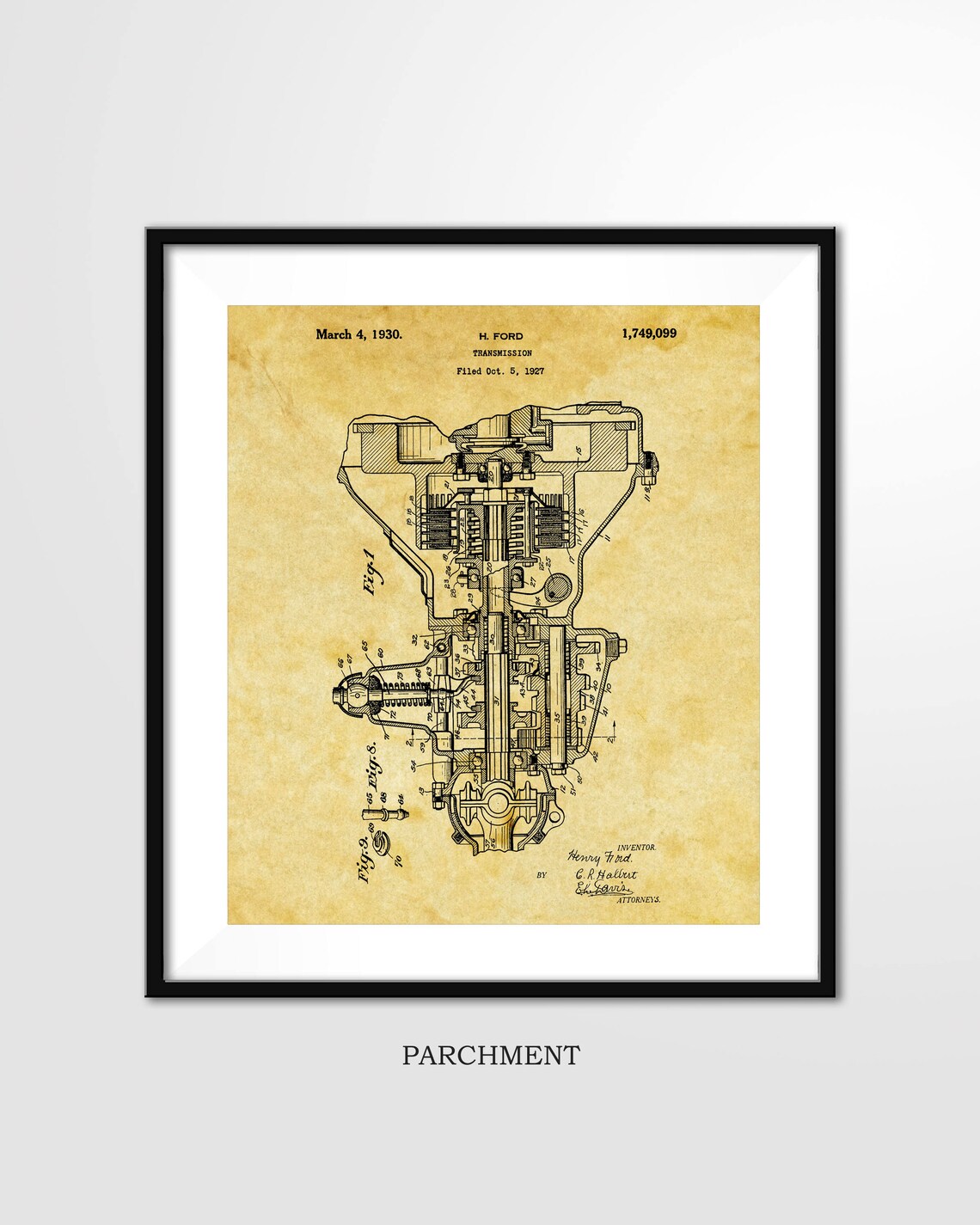 Ford Patent Print 1930 Ford CAR TRANSMISSION Poster - Etsy