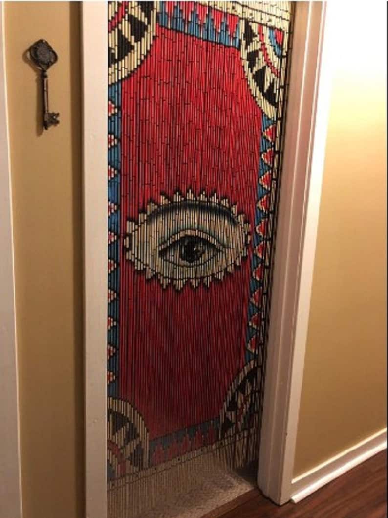 The eye Beaded curtain / room dividers / Beaded door curtain / Etsy