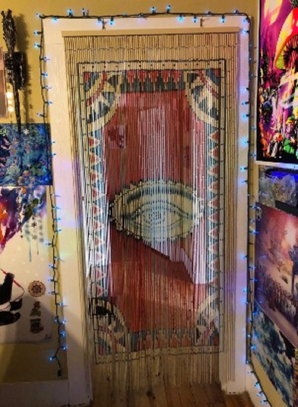 The Eye Beaded Curtain / Closet Curtain / the Summer Beaded Etsy