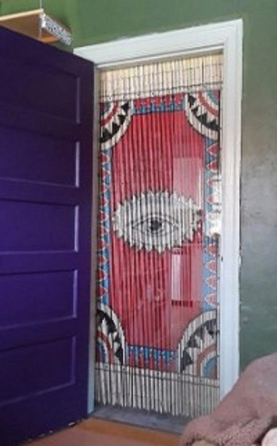 The eye Beaded curtain room dividers Beaded door curtain Bamboo beaded curtains for doorways curtain for window il 570xN 3iz0