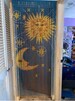 Sun and Moon Beaded curtain / room dividers / Beaded door curtain / Bamboo beaded curtains for doorways / curtain for window 