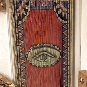 The eye Beaded curtain / closet curtain / The summer Beaded door curtain / Bamboo beaded curtains for doorways / curtain for window