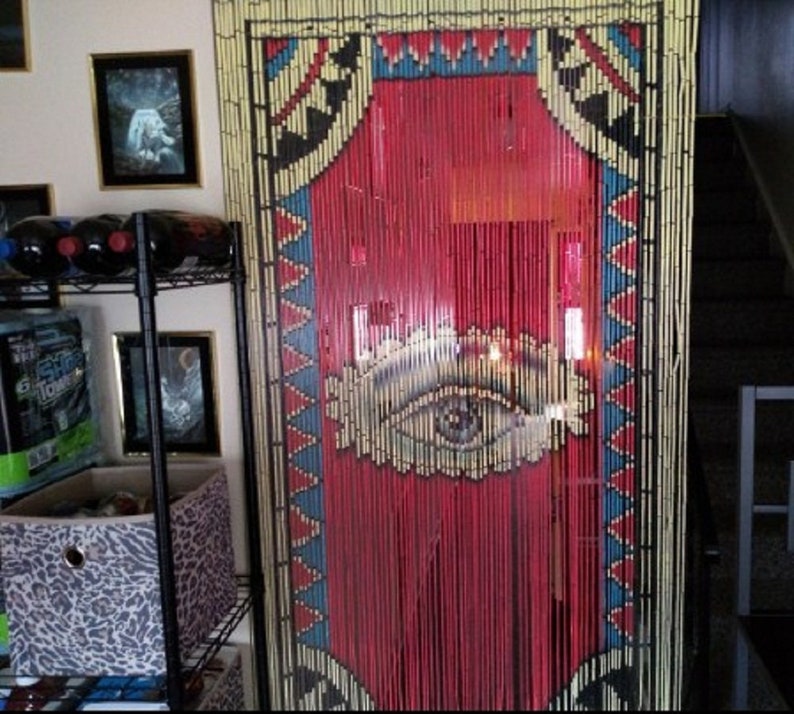 The Eye Beaded Curtain / Closet Curtain / the Summer Beaded Etsy