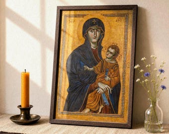 Salus Populi Romani, Katholische Kunst, Ikone der Jungfrau Maria, Theotokos, Druck der Heiligen Mutter mit Kind