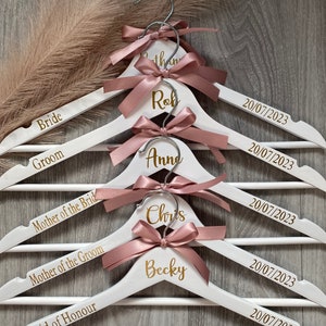 Bridal Coat Hangers - Wedding - Bridal Gifts - Bridesmaid - Best Man Gift - Flower Girl - Maid Of Honour - Wedding Hangers