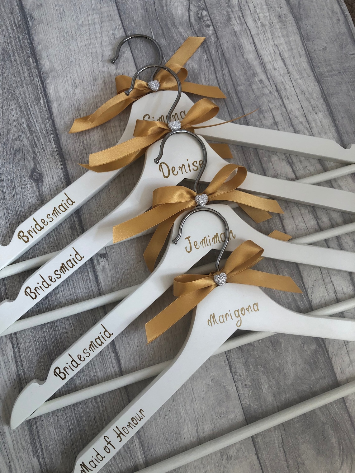 Personalised Wedding Hangers/ Name/Role/Date/ White Coat Etsy