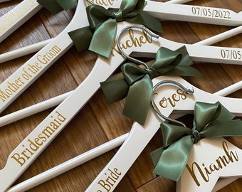 Personalised Wedding Hangers - Wedding - Bride - Bridesmaid - Best Man - Flower Girl - Wedding Hangers