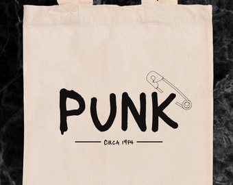 Punk Eco Friendly Alternative Tote Bag | Reusable | Birthday Gift Idea | Gift Bag