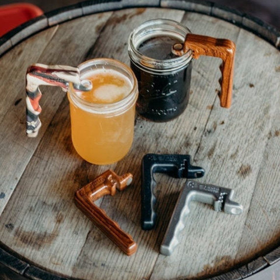 Jarbar Mason Jar Handle Mason Jar Holder Removable Handle Etsy