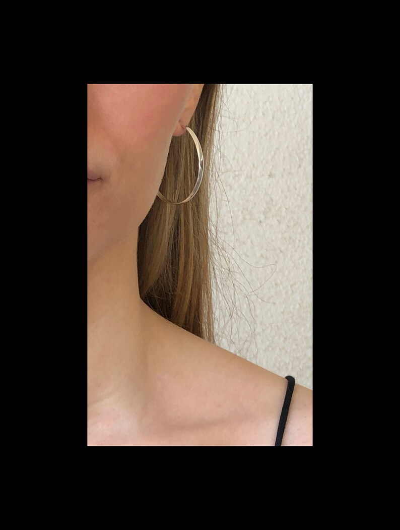 Sterling Silver Jewelry Sterling Silver Hoops Post Earrings Jazz: Oval Hoop Earrings