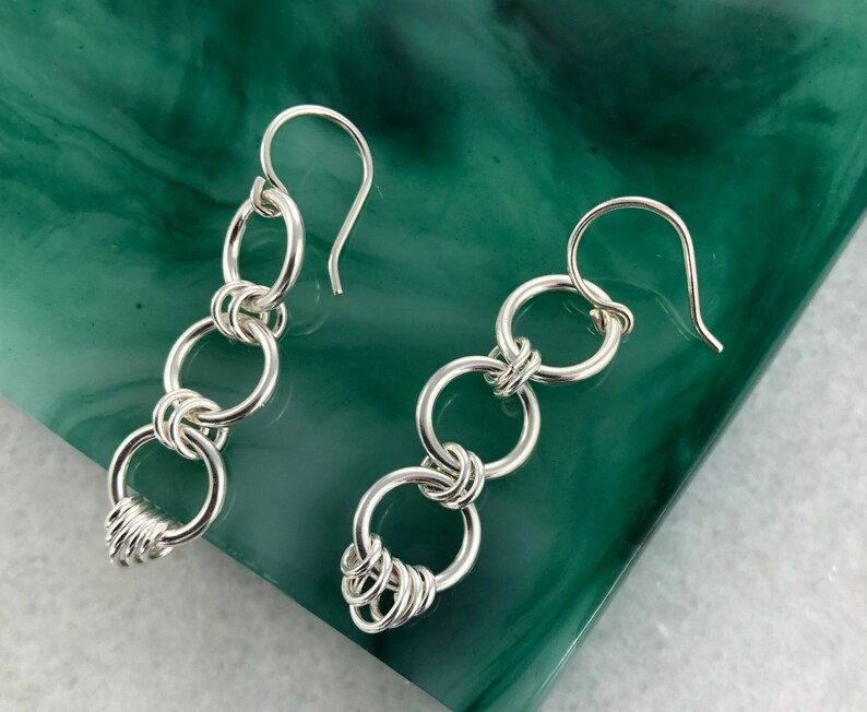 Sterling Silver Ear Wires Handmade Jewelry Hoop Dangle Earrings