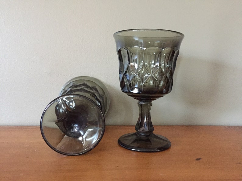 Noritake Perspective Smoke Grey Smoke Glass Wine Glasses