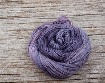 Variegated Purple Sock Fingering Weight Merino Nylon Superwash Yarn