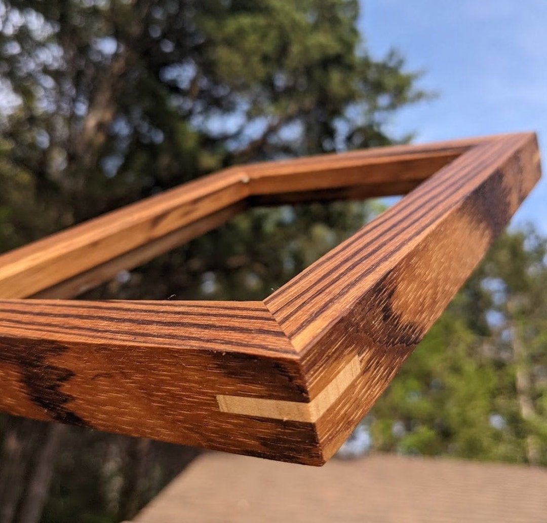 African Zebrawood 5x7 Exotic Hardwood Picture Frame Etsy