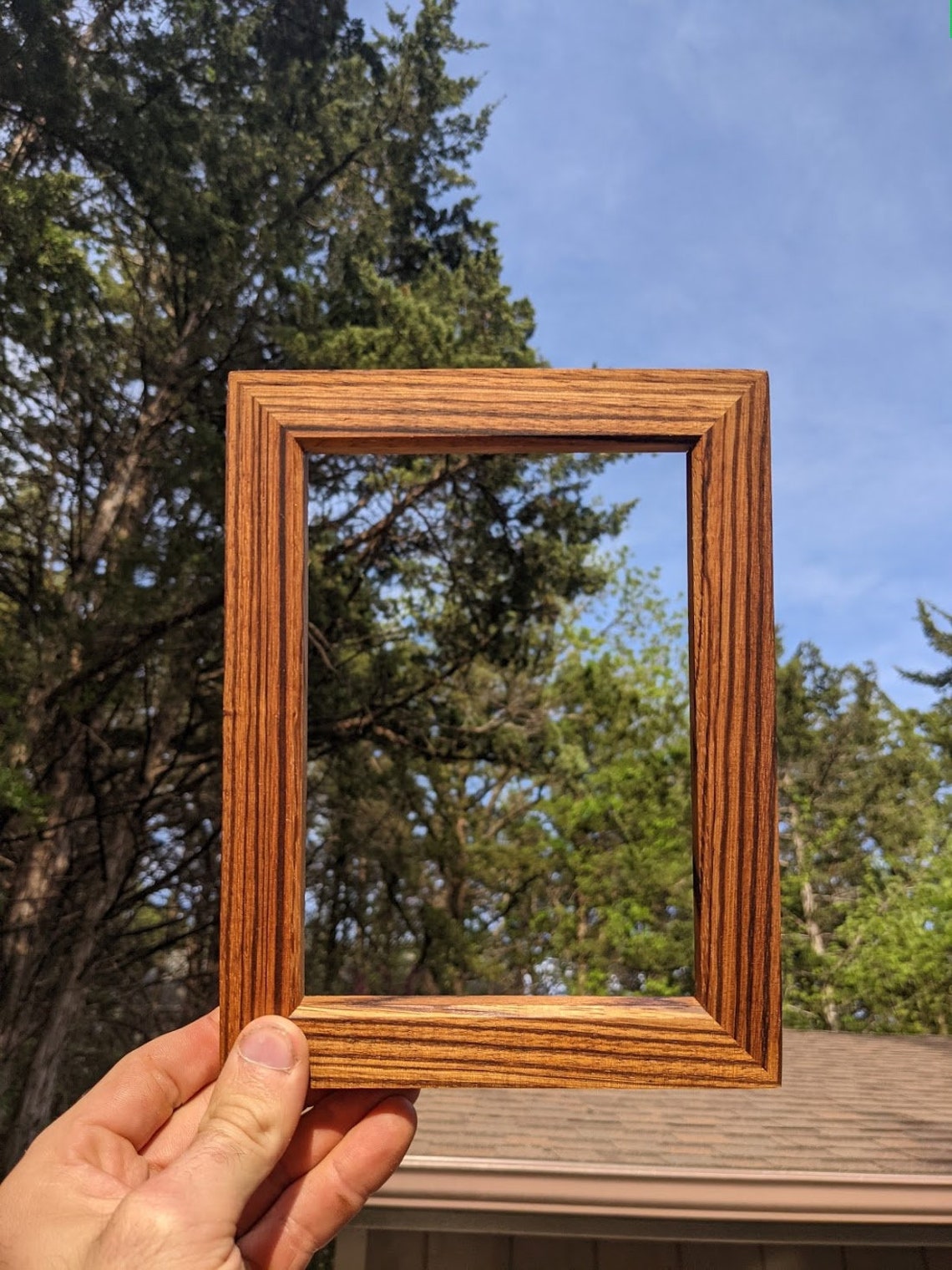 Zebrawood 4x6 Exotic African Hardwood Picture Frame Etsy