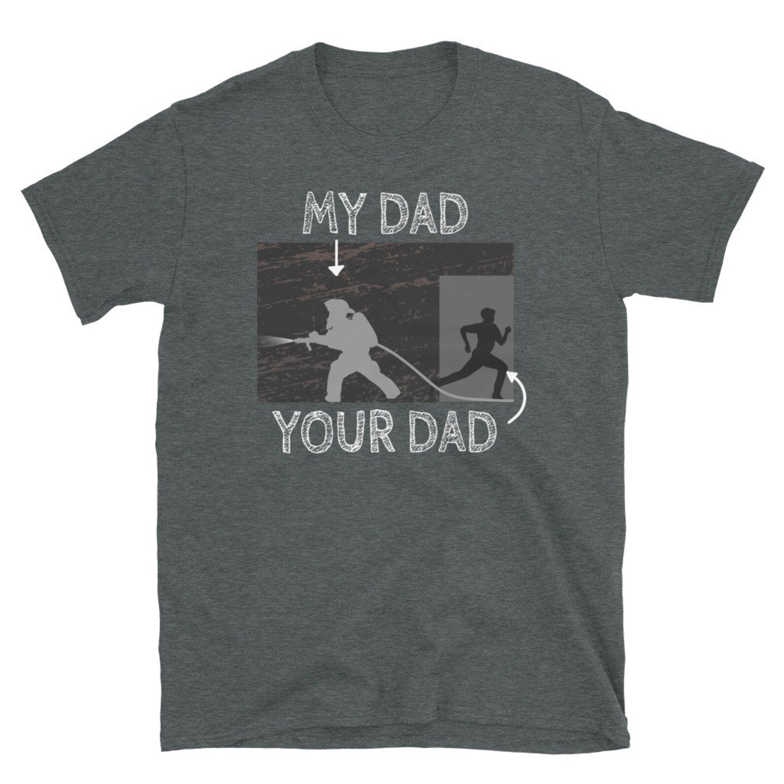 My Dad Your Dad Firefighter Son Proud Fireman Print Gift - Etsy