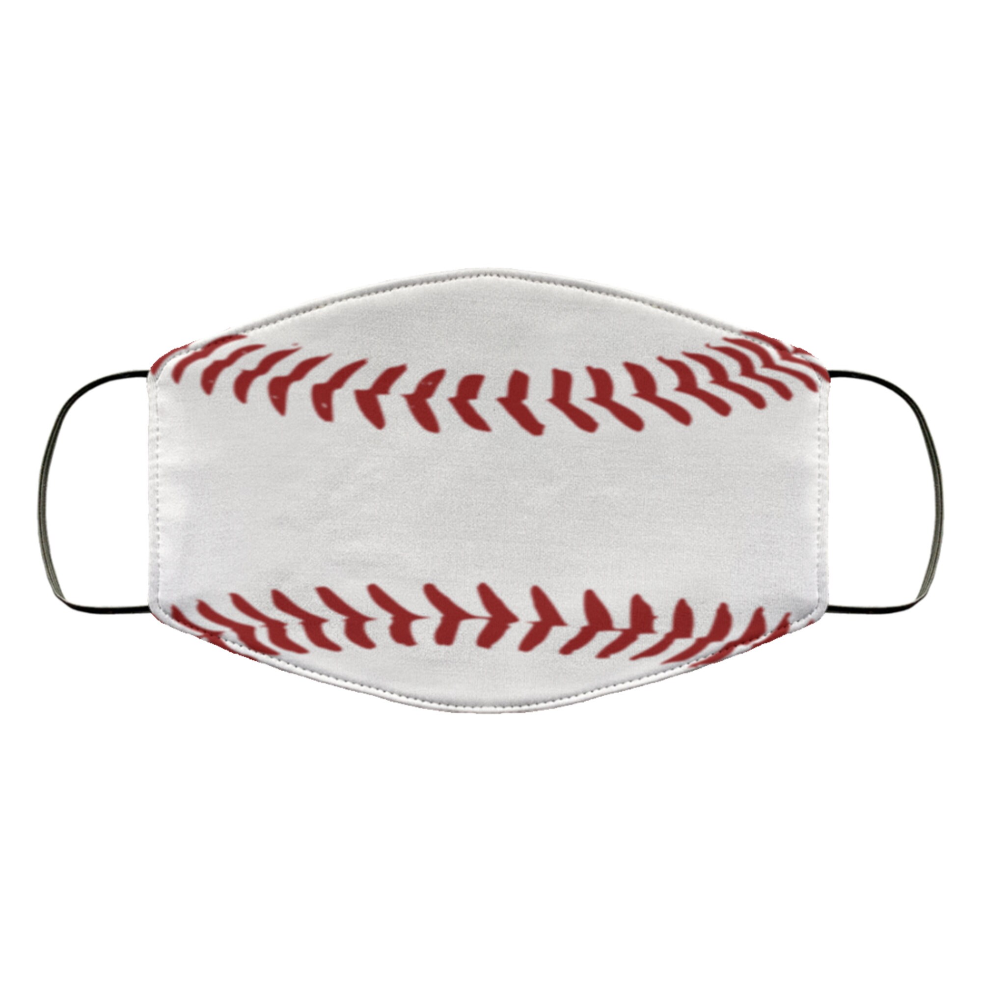 Baseball Theme Face Mask / Baseball Thread / Baseball Seams / Etsy