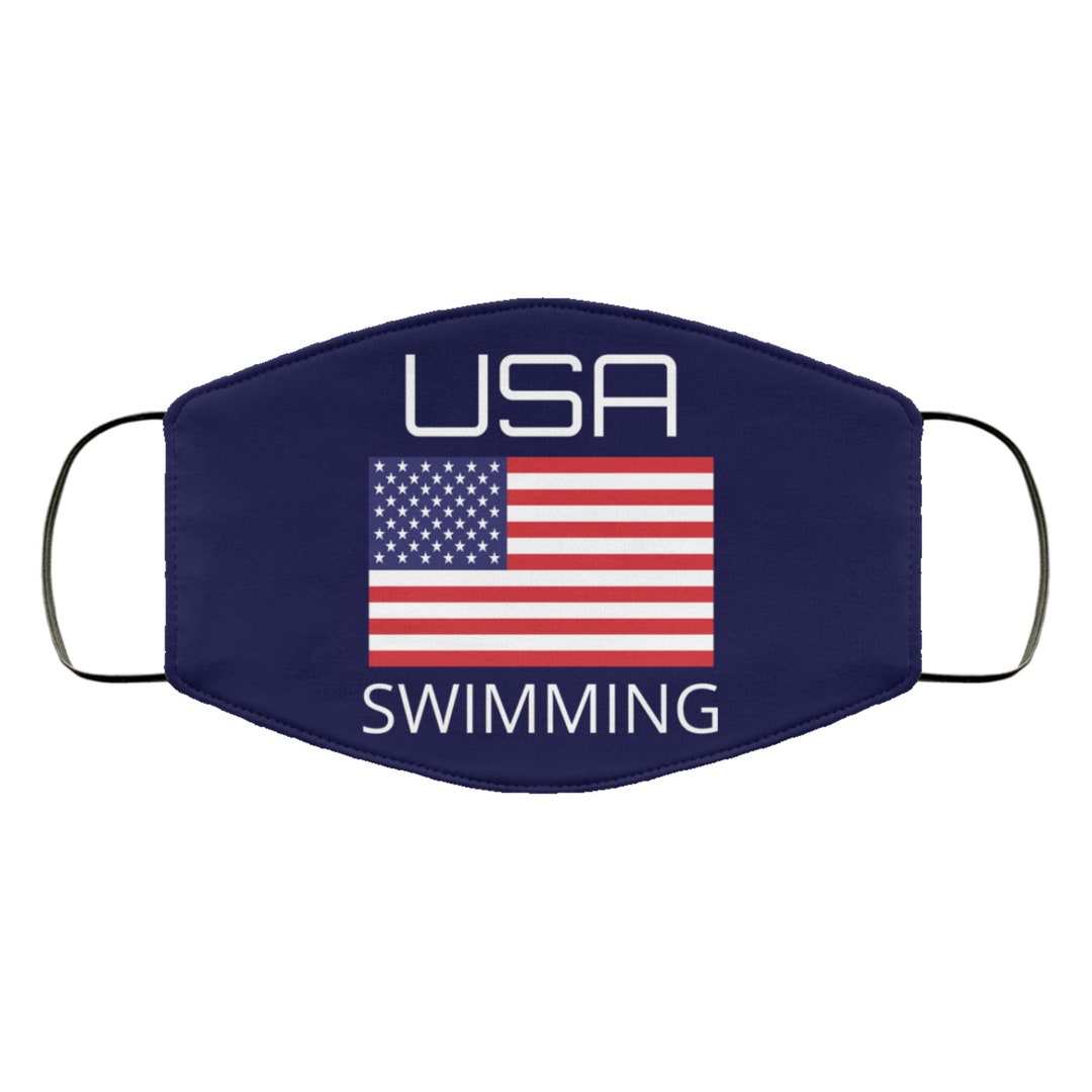 USA Swimming Face Mask / Swimming Face Mask / USA Swim Team Face Mask