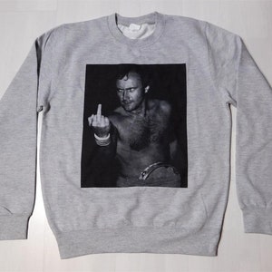 Phil Collins Grey Sweatshirt sizes available S-2XL