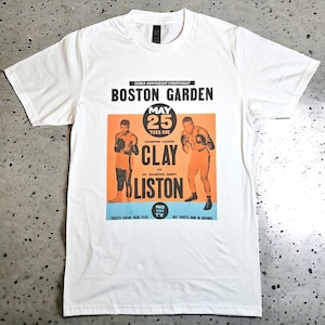 Camiseta blanca de Muhammad Ali Cassius Clay contra Sonny Liston, tallas disponibles S-3XL