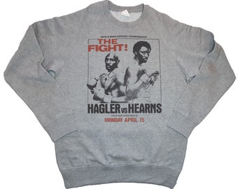 公式 Tシャツ ハグラー 対 レナード ヴィンテージ スーパーファイト 世界ミドル級選手権 ボクサー ハグラー