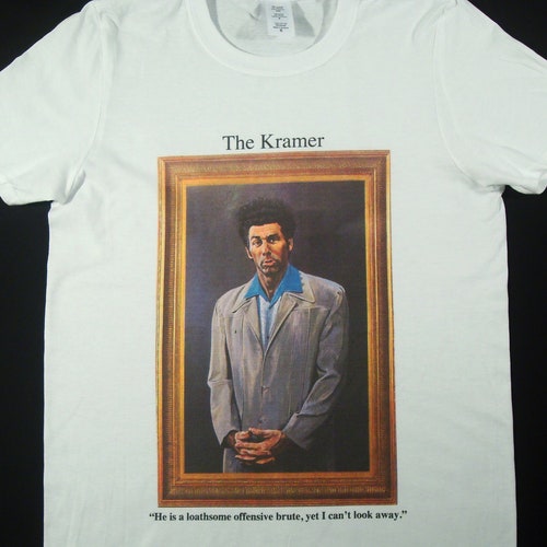 Kramer Sienfeld Painting White Tshirt Sizes Available S3XL Etsy